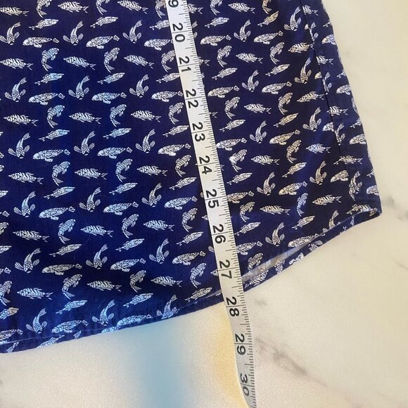 JOHNNIE-O TOTTENHAM HANGIN' OUT BUTTON DOWN SHIRT IN WAKE SIZE M MEDIUM TROPICAL - Picture 6 of 11